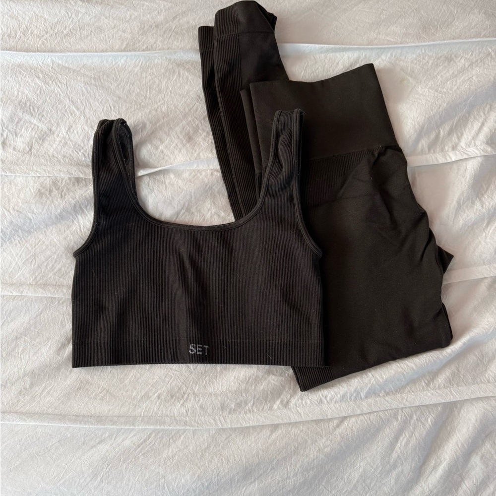 Women's Brown Workout Set Active Set